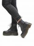 04-MB6022-1 BLACK Ботинки зимние женские (натуральная кожа, натуральный мех)