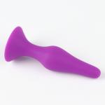 Анальная пробка, конус, Soft силикон, 100 х 32 мм, фиолетовый