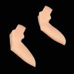 Корректоры-разделители для пальцев ног, с накладкой на косточку большого пальца, 2 разделителя, силиконовые, 7 * 5 * 2,5 см, пара, цвет бежевый
