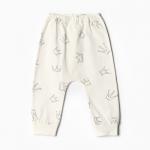 Ползунки Bloom Baby Короны, р. 68 см, молочный