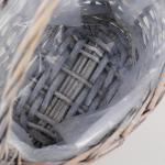 Корзина плетеная "Вальс", 22х16х13/34 см