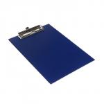 Планшет с зажимом А5, 245 х 175 х 3 мм, покрыт высококачественным бумвинилом, цвет синий (клипборд)