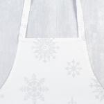 Фартук "Этель" Серебряные снежинки 60х65 см, 100%хл, 190г/м2