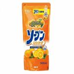 Кaneyo soap fresh жидкость для мытья посуды, фруктов и овощей, апельсин 500 мл, сменная упаковка.