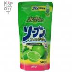 Кaneyo soap soap fresh жидкость для мытья посуды фруктов и овощей, 500 мл, сменная упаковка.