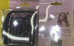 Расческа массажная компактная "Сosmo style", цвет чёрный, 9*8,см , в пластиковой коробке