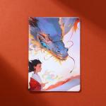 Обложка для паспорта "Девушка и дракон", аниме, ПВХ