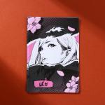 Обложка для паспорта "Девушка", аниме, ПВХ