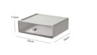 Ящик настольный для хранения "ТЭРЛИН", цвет серый агат, 7,5*22*18см (пакет)