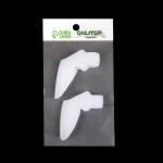 Корректоры-разделители для пальцев ног, с накладкой на косточку большого пальца, 1 разделитель, силиконовые, 9 * 4 см, пара, цвет белый