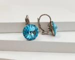 Серьги кристаллами Swarovski