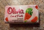 OLIVIA LOVE Мыло туалетное твердое с ароматом "Сочный сладкий арбуз", 140г