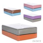 Блок для йоги 23*15*7.6cm см / YJZ-EVA1C-100 /100/двухцветный (Коричнево/голубой)