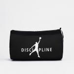 Сумка спортивная Discipline, наружный карман, 40х21х24см, цвет чёрный/ хаки