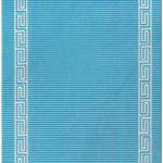 "Лапша" Дорожка (коврик) из вспененного ПВХ, 0,65х15м "Римский кант" синий фон, h0,5см, 750г/м2 (Китай) Цена указана за 1 м/п. В рулоне 15м.
