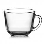 Чашка чайная стеклянная 200мл, д8,5см, h7см, форма "Гламур" (Россия)