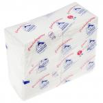 Салфетки бумажные 20х20см "Сыктывкарские", 1 слойные, 400 штук в упаковке, сырье - 100% целлюлоза, белый, в мягкой упаковке (Россия)