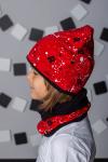 Комплект шапка и шарф Red Красный