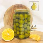 Оливки зеленые (битые) с лимоном, Греция, ст.банка, 750г