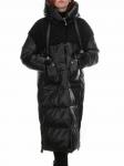 Y21636 BLACK Пальто женское зимнее MEIYEE (200 гр. холлофайбера) черное