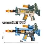 Автомат вибрационный Warrior Gun 36см (свет и звук) 2 вида в ассорти. [цена за шт.] цвет камуфляж