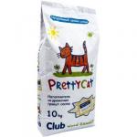 #(С)Претти Кэт Наполнитель древесный для кошачьих туалетов Wood Granules CLUB 10 кг 15%