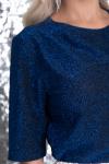Блуза "Евгения" Б7267 (синяя)
