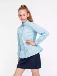 Блузка для девочки р. 128 см Голубой LWJG 60183-43 Vulpes