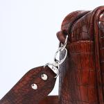 Кросс-боди TEXTURA на молнии, цвет коричневый