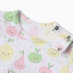 Платье Bloom Baby Фрукты с дл. рукавом, р. 62 см, молочный