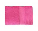 Махровое гладкокрашеное полотенце 100*150 см 400 г/м2 (Ярко-розовый)