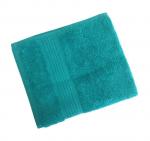 Махровое гладкокрашеное полотенце 40*70 см 460 г/м2 (Сине-зеленый)