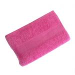 Махровое гладкокрашеное полотенце 40*70 см 460 г/м2 (Ярко-розовый)