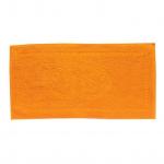 Махровое гладкокрашеное полотенце "Ручки" 34*60 см 400 г/м2 (Апельсиновый)