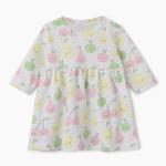 Платье Bloom Baby Фрукты с дл. рукавом, р. 80 см, молочный