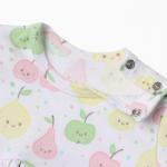 Платье Bloom Baby Фрукты с дл. рукавом, р. 80 см, молочный