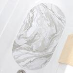 SPA-коврик для ванны противоскользящий на присосках SAVANNA «Мрамор», 38*68 см. цвет серый