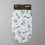 SPA-коврик для ванны противоскользящий на присосках SAVANNA «Эвкалипт», 37*68 см, цвет белый