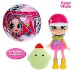 Кукла-сюрприз Polly girl в шаре, с мялкой