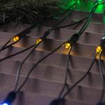 Гирлянда «Сеть» 2 х 1.5 м , IP44, УМС, тёмная нить, 192 LED, свечение мульти, 220 В