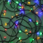 BY Гирлянда эл. вьюн улич, 30м, 300LED, мульти, 8 реж, ПВХ зел, коннект, IP54, 220В (24В)