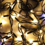 BY Гирлянда эл. вьюн уличн, 10м, 100LED, шампань, мерцание, ПВХ черный, коннектор, 220В