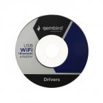 Адаптер Wi-Fi+Bluetooth Gembird WNP-UA-020, 1300 Mbps, USB, двухдиапазонный, антенна, чёрный 1012099