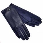 Перчатки женские комбинированные -06 (темно-синий) (art. perg2021-06)