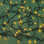 BY Гирлянда эл. вьюн улич, 10м, 100LED, шампань, пост.св., ПВХ зел, коннект, IP44, 220В