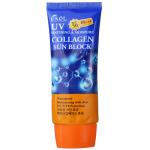 Крем для лица солнцезащитный с коллагеном SPF50 "EKEL", 70 мл