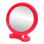 Зеркало ZCDE-03 настольное круглое, пластик, красный
