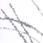 Ветка декоративная 201-2581 Снежный блеск 80 см, серебро
