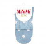 Носки женские Minimi MINI TREND 4209 с высокой резинкой в горошек, размер 35-38, Blu Сhiaro