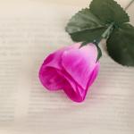Цветок искусственный 1376817 Роза, цвет: сиреневый, 23 см